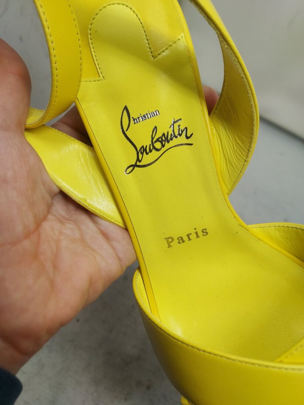 Christian Louboutin Yellow Strappy Supramariza Platform Sandal - Picture 5 of 11